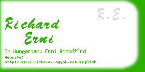 richard erni business card